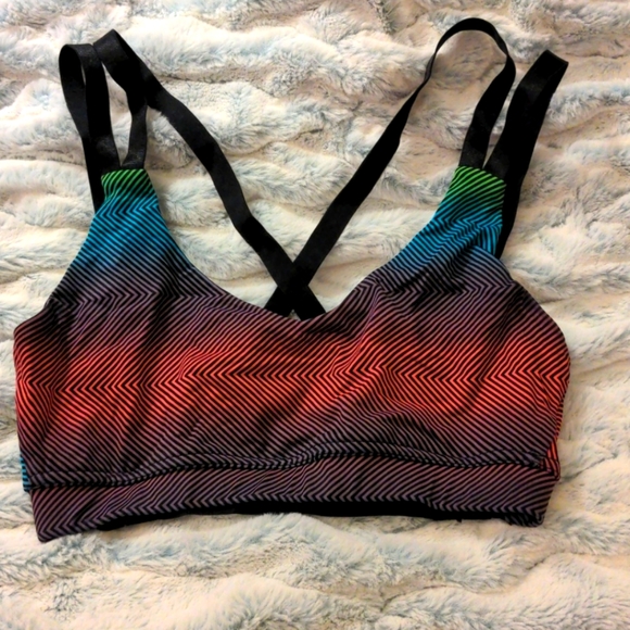 Forever21 Rainbow Sports bra - Picture 1 of 3